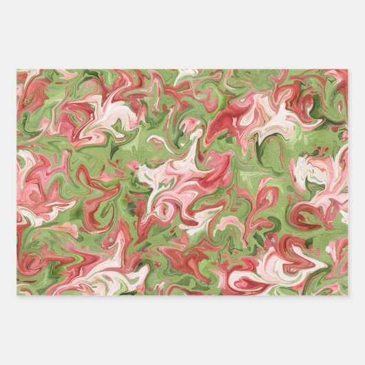 Verf Smudge Christmas Wrapping Paper - grillig (Voorkant)