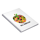 Verf spatbord Apple Spiral notebook voor leraren Notitieboek (Rechterzijde)