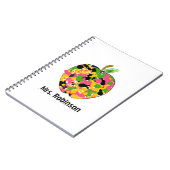 Verf spatbord Apple Spiral notebook voor leraren Notitieboek (Linkerzijde)