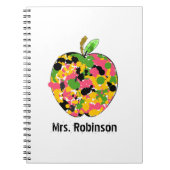 Verf spatbord Apple Spiral notebook voor leraren Notitieboek (Voorkant)