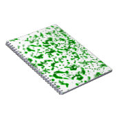 Verf Spatter Green Notitieboek (Rechterzijde)