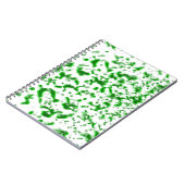 Verf Spatter Green Notitieboek (Linkerzijde)