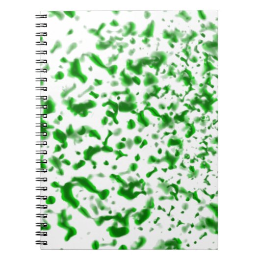 Verf Spatter Green Notitieboek (Voorkant)