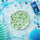 Verf Spatter Green Papieren Bordje (Feest)