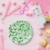 Verf Spatter Green Papieren Bordje (Feest)
