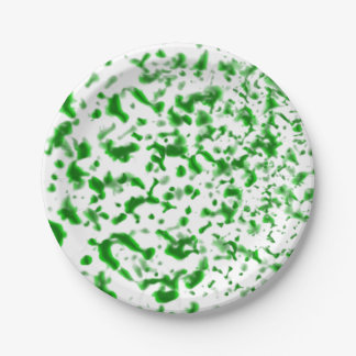 Verf Spatter Green Papieren Bordje
