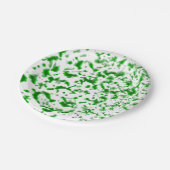 Verf Spatter Green Papieren Bordje (Gekanteld)
