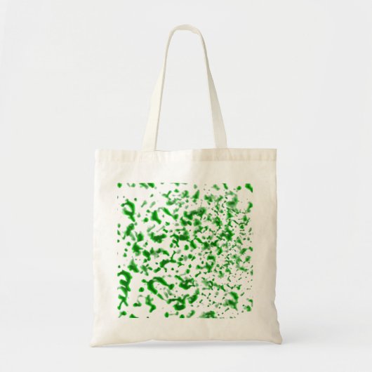 Verf Spatter Green Tote Bag (Voorkant)