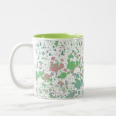 Verf spatter mix tweekleurige koffiemok (Links)