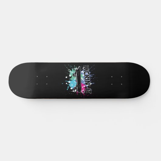 Verf Spatter Schoppen Het Persoonlijk Skateboard (Horizontaal)
