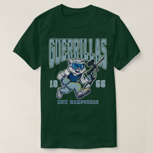 Verf speler New Hampshire T-shirt (Design voorkant)
