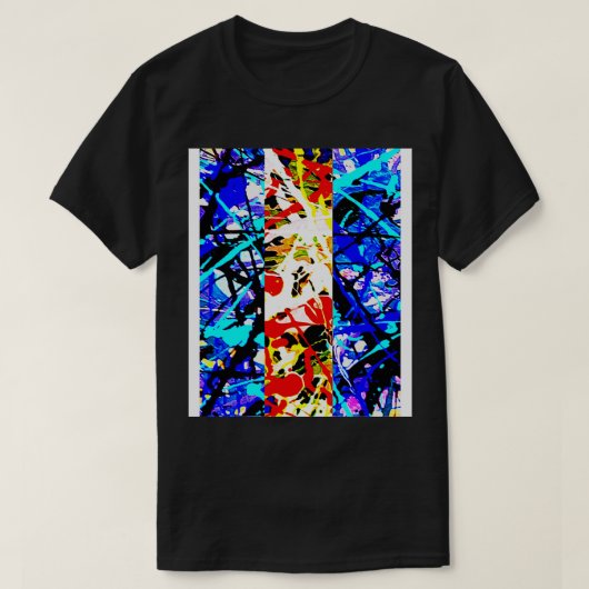verf splash 80's t-shirt (Design voorkant)