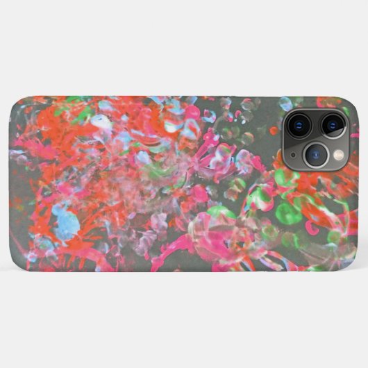 Verf splash art iPhone case (Achterkant (horizontaal))