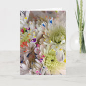 Verf Splash Flower Verjaardag Frameable 7x5 Kaart (Voorkant)