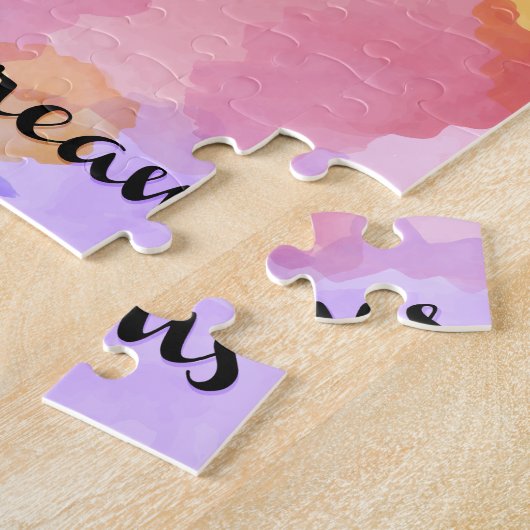 Verf Splash volgt uw dromen 11x14 Legpuzzel (Zijkant)