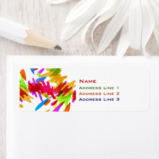 Verf Splat Etiket (Insitu)