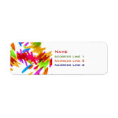 Verf Splat Etiket (Voorkant)