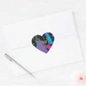 Verf Splater Hart Sticker (Envelop)
