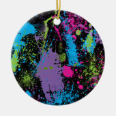 Verf Splater Keramisch Ornament (Voorkant)