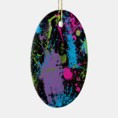 Verf Splater Keramisch Ornament (Rechts)