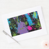 Verf Splater Rechthoekige Sticker (Envelop)