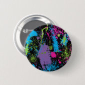 Verf Splater Ronde Button 5,7 Cm (Voorkant /achterkant)