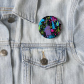 Verf Splater Ronde Button 5,7 Cm (In situ)
