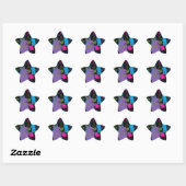 Verf Splater Ster Sticker (Vel)