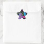 Verf Splater Ster Sticker (Tas)