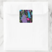 Verf Splater Vierkante Sticker (Tas)