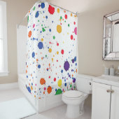 Verf Splatter Abstract Douchegordijn (In situ)