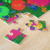 Verf Splatter Abstract Jigzaadpuzzel Legpuzzel (Zijkant)