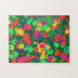 Verf Splatter Abstract Jigzaadpuzzel Legpuzzel