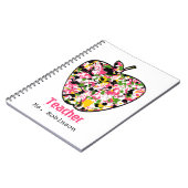 Verf Splatter Apple-laptop voor leerkrachten Notitieboek (Linkerzijde)