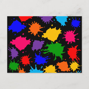 Verf Splatter Briefkaart