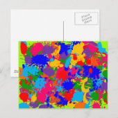 Verf Splatter Briefkaart (Voorkant / Achterkant)