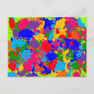 Verf Splatter Briefkaart