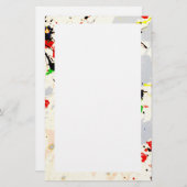 Verf Splatter Briefpapier (Voorkant / Achterkant)