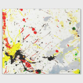 Verf Splatter Cadeaupapier (Vlak)