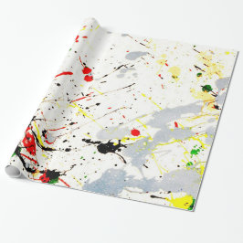 Verf Splatter Cadeaupapier