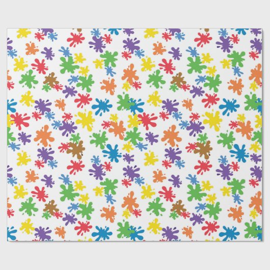 Verf Splatter Cadeaupapier (Vlak)