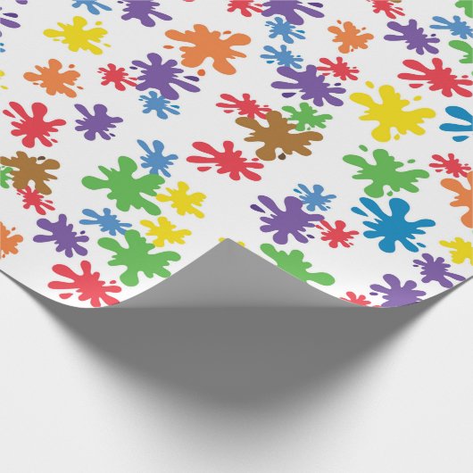 Verf Splatter Cadeaupapier (Hoek)