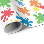Verf Splatter Cadeaupapier (Rol Hoek)