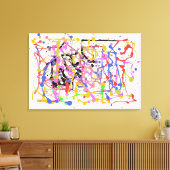 Verf Splatter Canvas Afdruk (Insitu (Woonkamer))