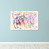 Verf Splatter Canvas Afdruk (Insitu (Houten vloer))