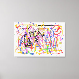 Verf Splatter Canvas Afdruk