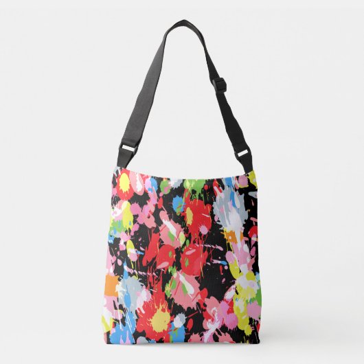 Verf Splatter Crossbody Tas (Voorkant)