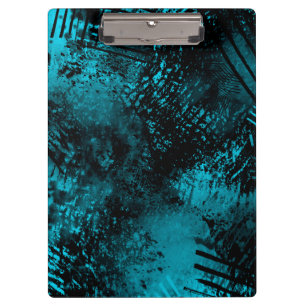 Verf Splatter effect Blauw & Zwart Klembord