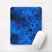 Verf Splatter effect Blauw & Zwart Muismat (Met muis)