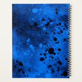 Verf Splatter Effect Blauw & Zwart Planner (Achterkant)